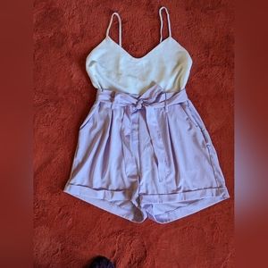 🎉🎉White and lilac romper